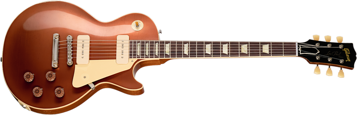Gibson Custom Shop Les Paul 1955 Namm Show Commemorative 2s P90 Rw - Murphy Lab Light Aged Copper Iridescent - Single cut gitaar - Main picture