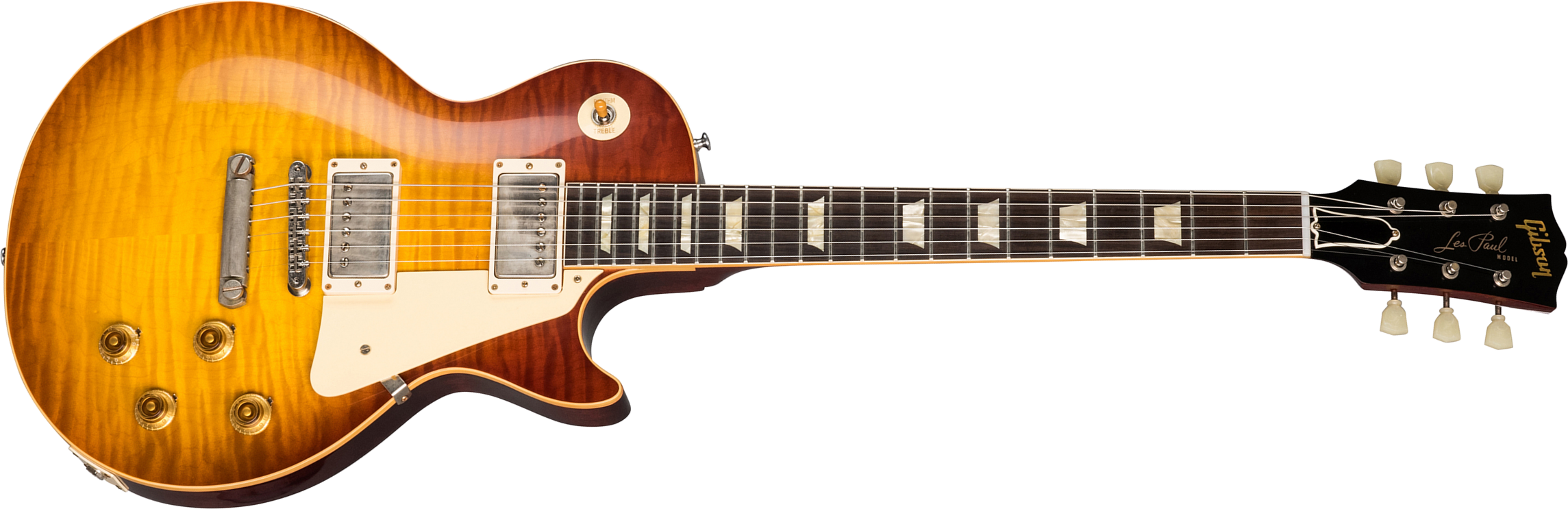 Gibson Custom Shop Les Paul Standard 1959 60th Anniversary Bolivian Rw - Vos Orange Sunset Fade - Enkel gesneden elektrische gitaar - Main picture