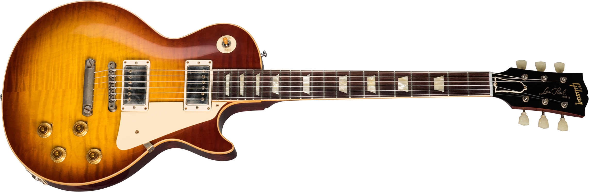 Gibson Custom Shop Les Paul Standard 1959 60th Anniversary Indian Rw - Vos Cherry Teaburst - Enkel gesneden elektrische gitaar - Main picture
