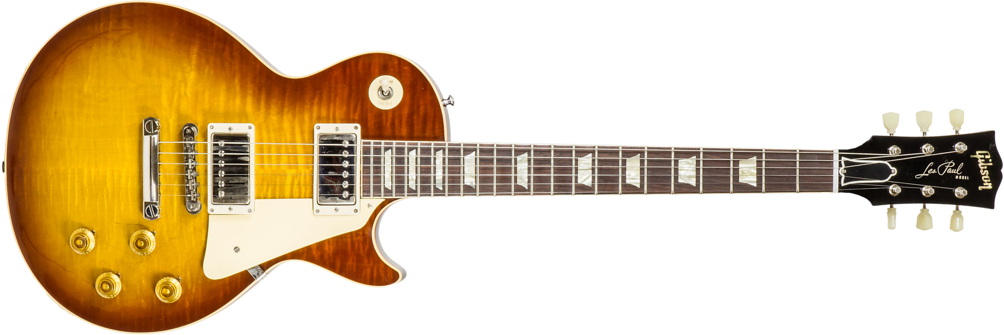 Gibson Custom Shop Les Paul Standard 1959 Reissue 2h Ht Rw #91818 - Gloss Iced Tea Burst - Enkel gesneden elektrische gitaar - Main picture