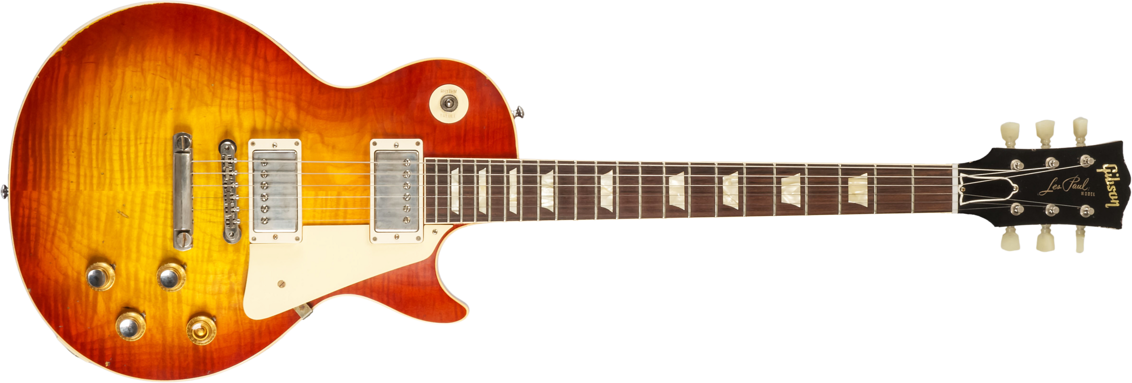 Gibson Custom Shop Les Paul Standard 1960 Reissue 2h Ht Rw #001144 - Murphy Lab Light Aged Tomato Soup Burst - Enkel gesneden elektrische gitaar - Mai