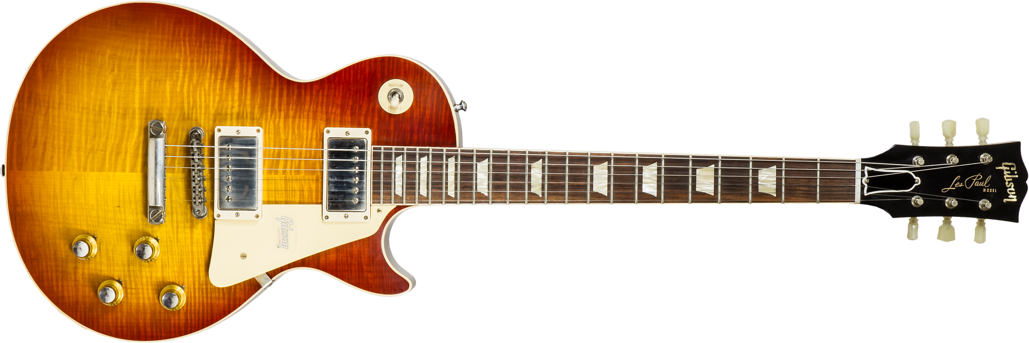 Gibson Custom Shop Les Paul Standard 1960 V2 60th Anniversary 2h Ht Rw #00492 - Vos Tomato Soup Burst - Enkel gesneden elektrische gitaar - Main pictu