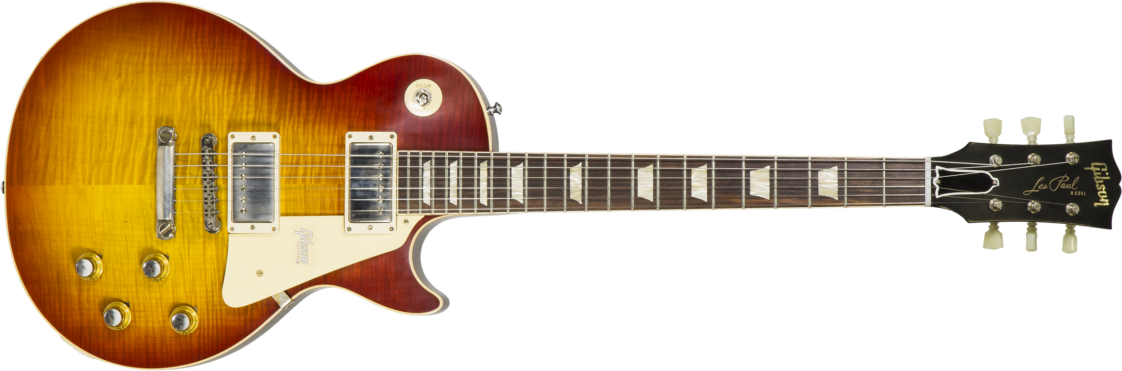 Gibson Custom Shop Les Paul Standard 1960 V2 60th Anniversary 2h Ht Rw - Vos Tomato Soup Burst - Enkel gesneden elektrische gitaar - Main picture