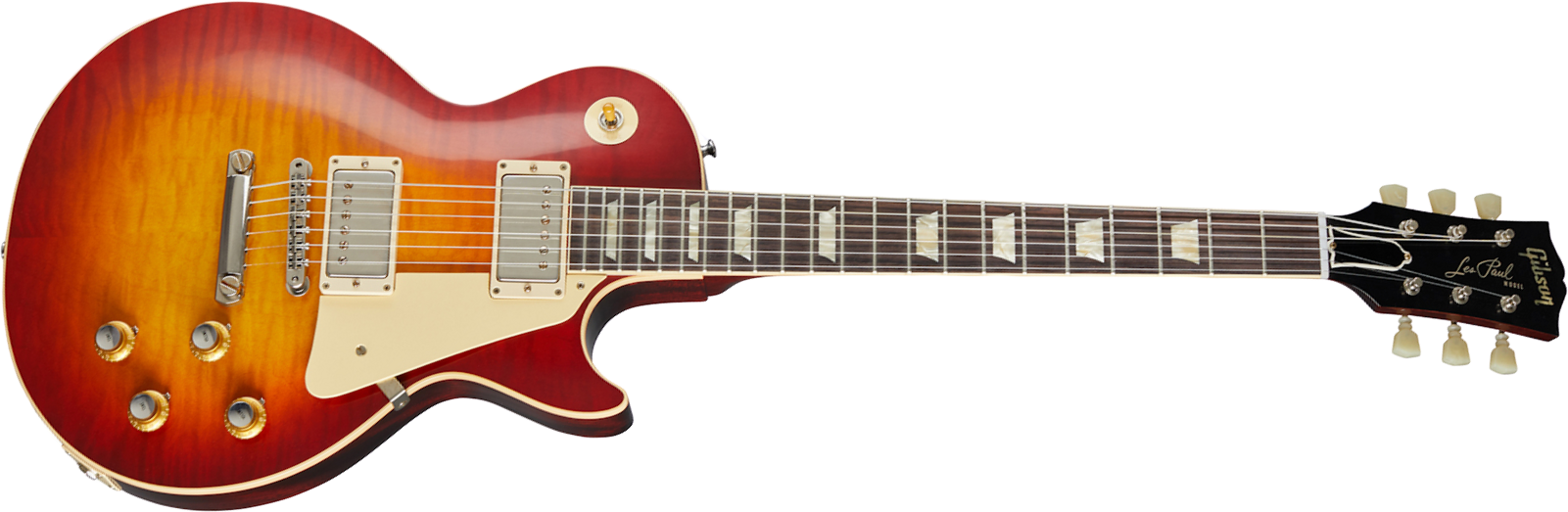 Gibson Custom Shop Les Paul Standard 1960 V3 60th Anniversary - Vos Wide Tomato Burst - Enkel gesneden elektrische gitaar - Main picture