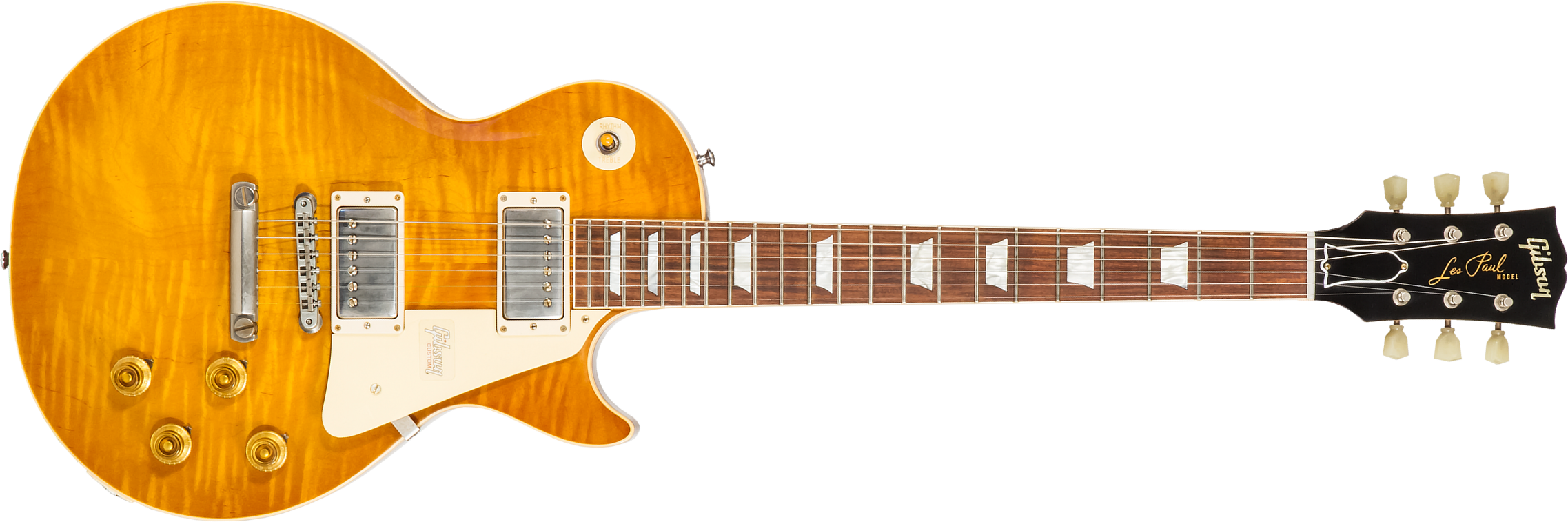 Gibson Custom Shop Les Paul Standard Burstdriver 2h Ht Rw #871130 - Vos Amber Ale - Enkel gesneden elektrische gitaar - Main picture