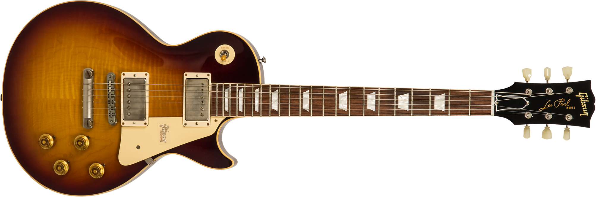 Gibson Custom Shop Les Paul Standard Burstdriver 2h Ht Rw #871301 - Vos Havana Fade - Enkel gesneden elektrische gitaar - Main picture