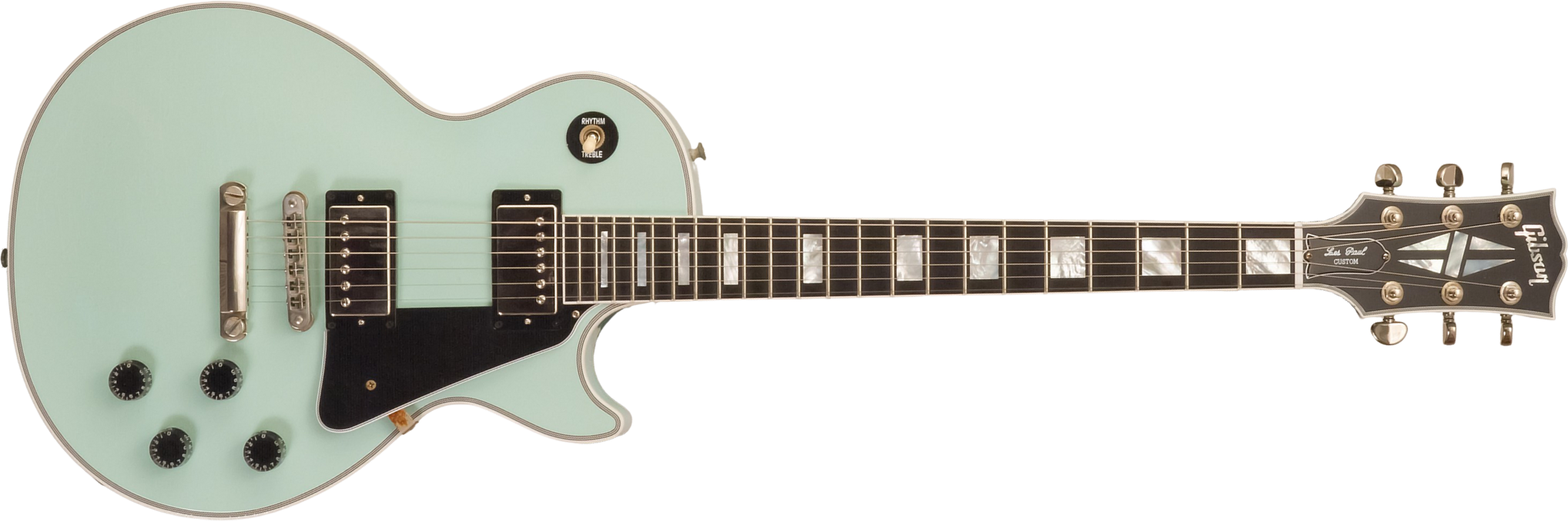 Gibson Custom Shop M2m Les Paul Custom 2h Ht Eb #cs501799 - Murphy Lab Aged Kerry Green - Single cut gitaar - Main picture