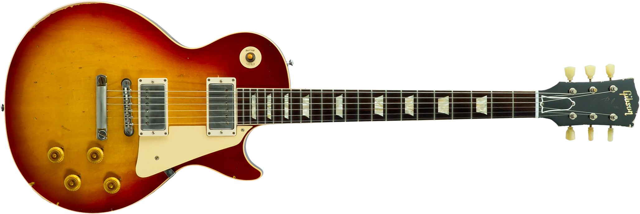 Gibson Custom Shop M2m Les Paul Standard 1958 2h Ht Rw #80780 - Heavy Aged '58 Burst - Single cut gitaar - Main picture