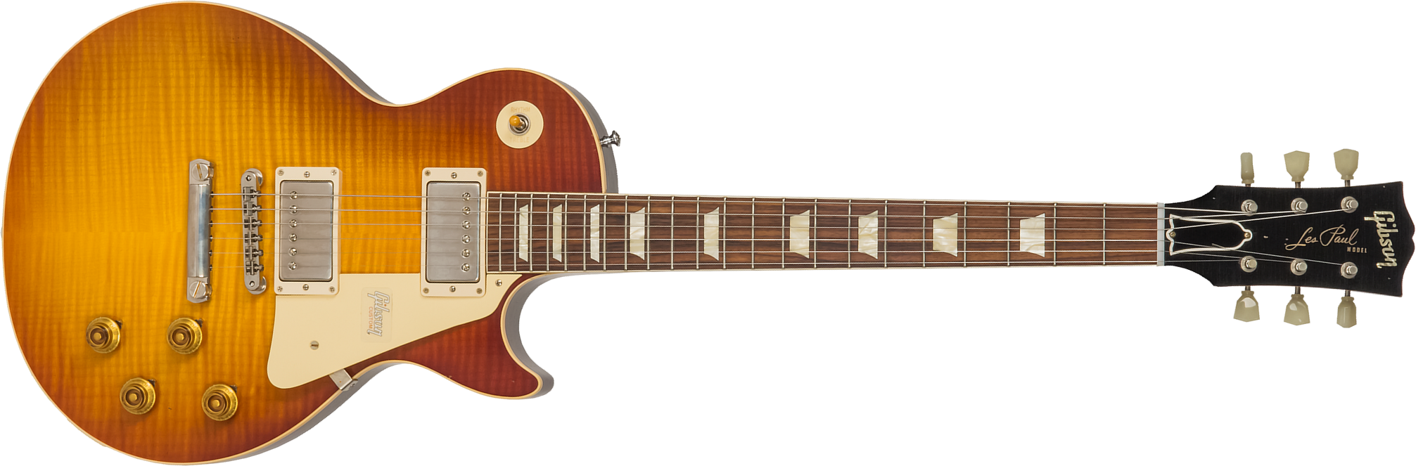Gibson Custom Shop M2m Les Paul Standard 1958 2h Ht Rw #89886 - Aged Royal Teaburst - Enkel gesneden elektrische gitaar - Main picture