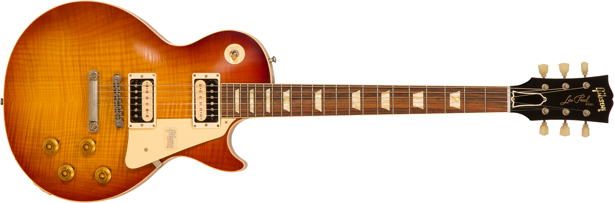 Gibson Custom Shop M2m Les Paul Standard 1958 2h Ht Rw #89904 - Kentucky Bourbon Fade - Enkel gesneden elektrische gitaar - Main picture