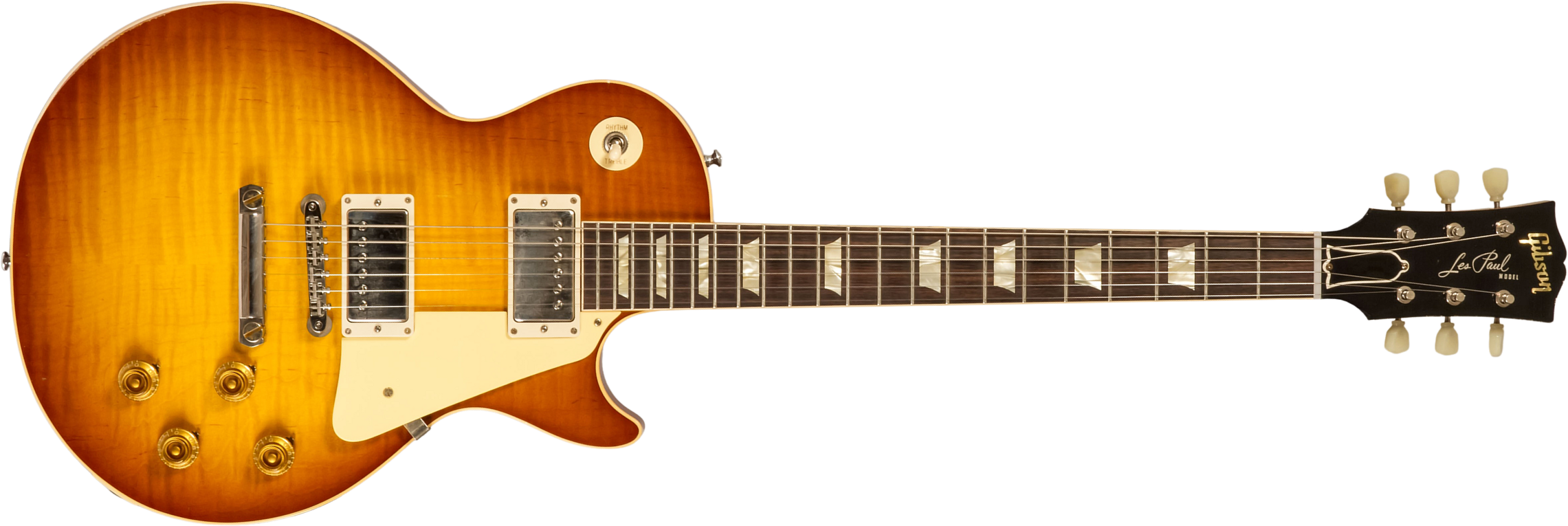 Gibson Custom Shop M2m Les Paul Standard 1959 2h Ht Rw #932130 - Murphy Lab Light Aged Golden Poppy Burst - Enkel gesneden elektrische gitaar - Main p