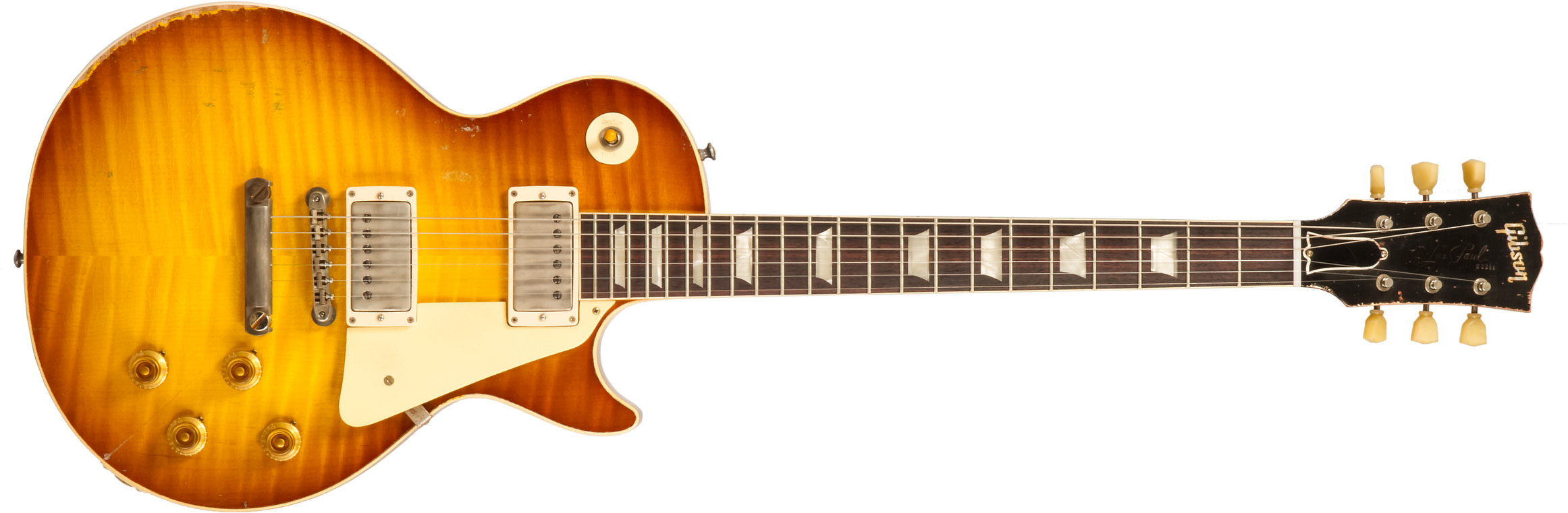 Gibson Custom Shop M2m Les Paul Standard 1959 2h Ht Rw #942047 - Murphy Lab Ultra Heavy Aged Golden Poppy Burst - Enkel gesneden elektrische gitaar - 