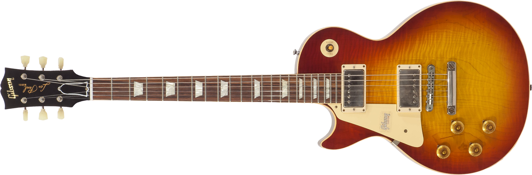 Gibson Custom Shop M2m Les Paul Standard 1959 Lh Gaucher Ltd 2h Ht Rw #971610 - Vos Washed Cherry - Linkshandige elektrische gitaar - Main picture