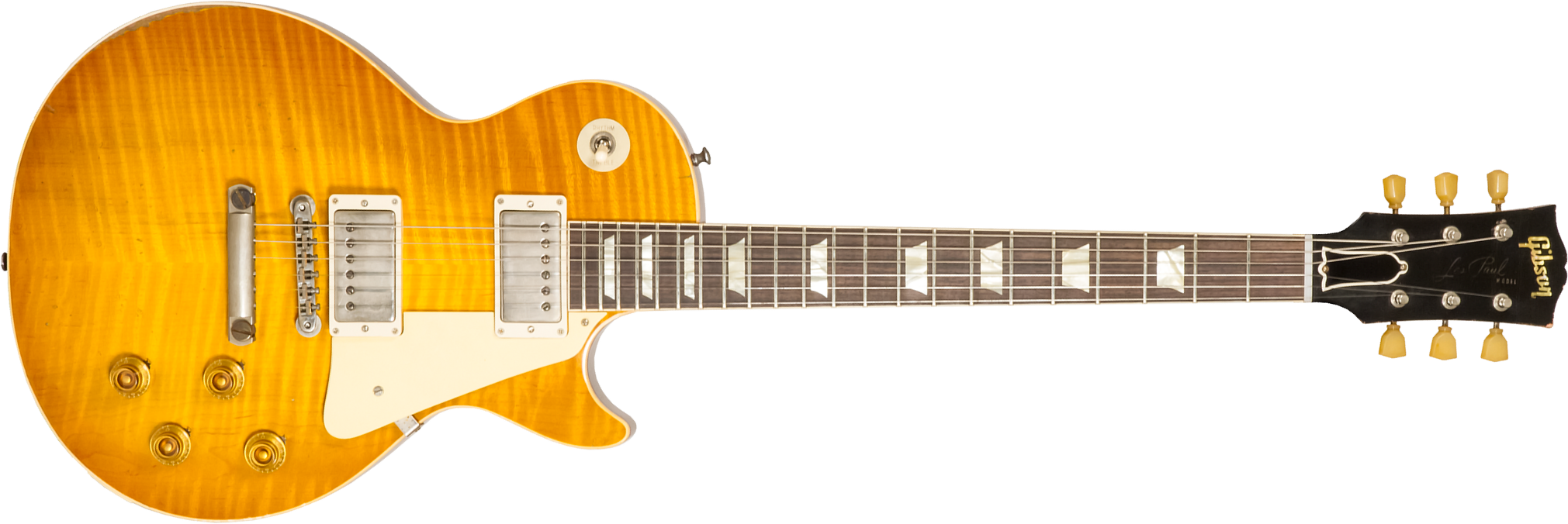 Gibson Custom Shop M2m Les Paul Standard 1959 Reissue 2h Ht Rw #932980 - Murphy Lab Heavy Aged Dirty Lemon Fade - Enkel gesneden elektrische gitaar - 