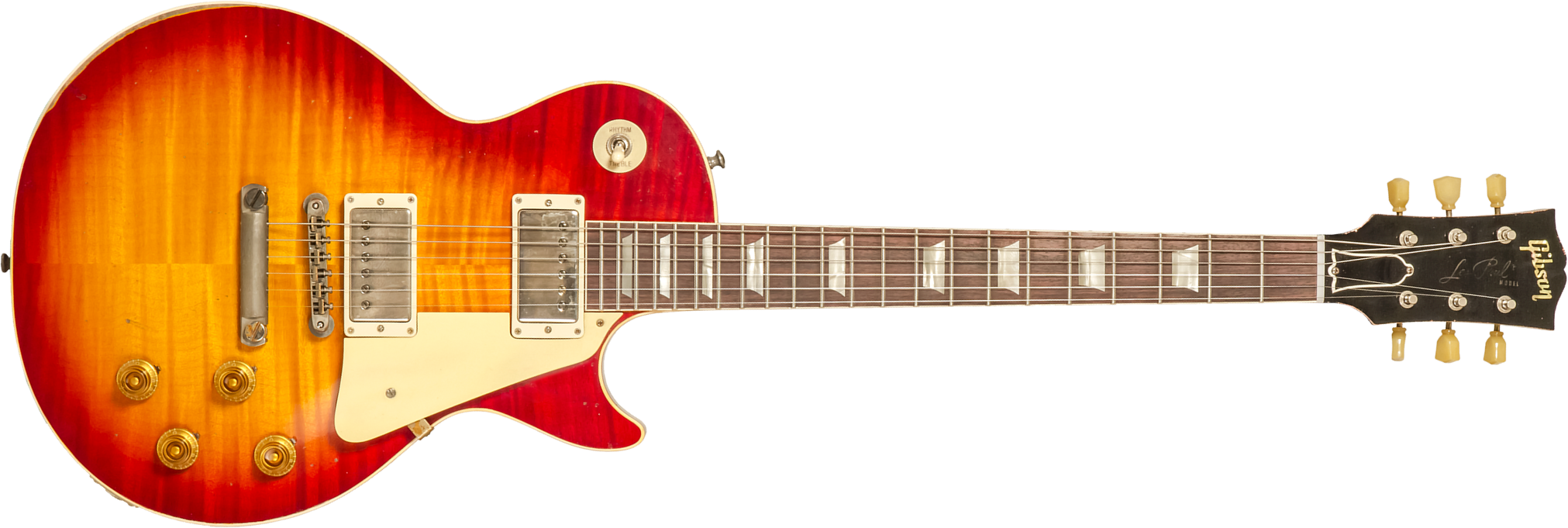 Gibson Custom Shop M2m Les Paul Standard 1959 Reissue 2h Ht Rw #934231 - Murphy Lab Heavy Aged Factory Burst - Enkel gesneden elektrische gitaar - Mai