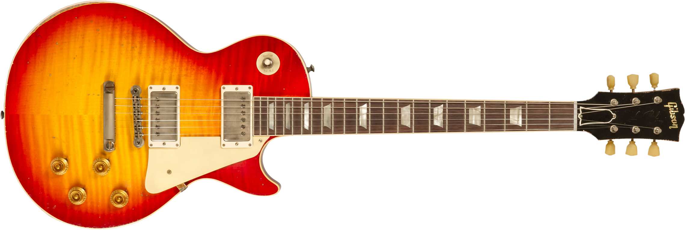 Gibson Custom Shop M2m Les Paul Standard 1959 Reissue 2h Ht Rw #934253 - Murphy Lab Heavy Aged Washed Cherry - Enkel gesneden elektrische gitaar - Mai