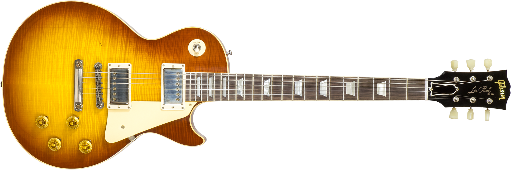 Gibson Custom Shop M2m Les Paul Standard 1959 Reissue 2h Ht Rw #934307 - Murphy Lab Ultra Light Aged Iced Tea Burst - Enkel gesneden elektrische gitaa