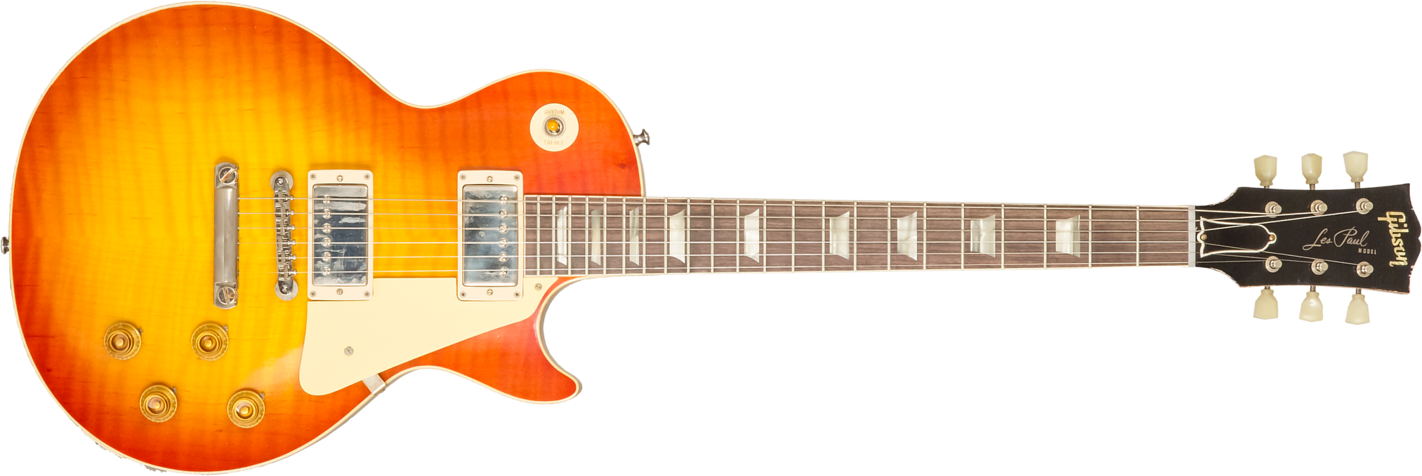Gibson Custom Shop M2m Les Paul Standard 1959 Reissue 2h Ht Rw #941225 - Murphy Lab Light Aged Sunrise Tea Burst - Enkel gesneden elektrische gitaar -