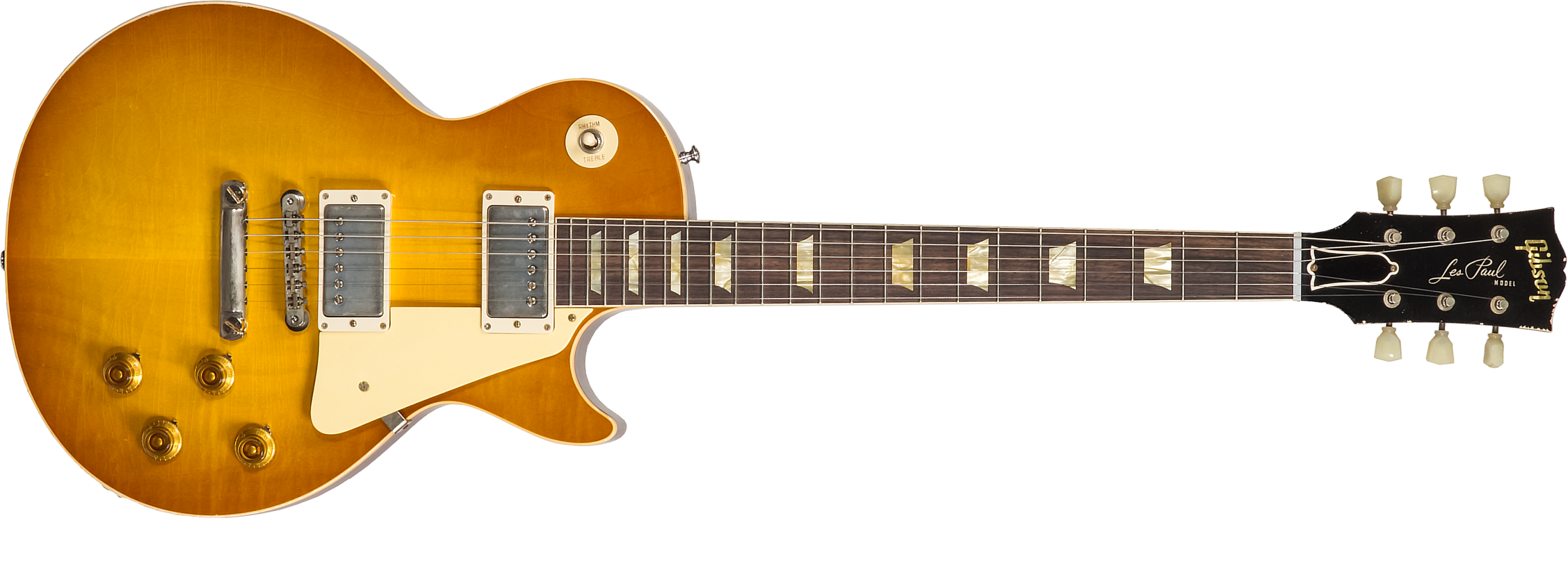 Gibson Custom Shop Murphy Lab Les Paul Standard 1958 Reissue 2h Ht Rw #821279 - Light Aged Lemon Burst - Enkel gesneden elektrische gitaar - Main pict
