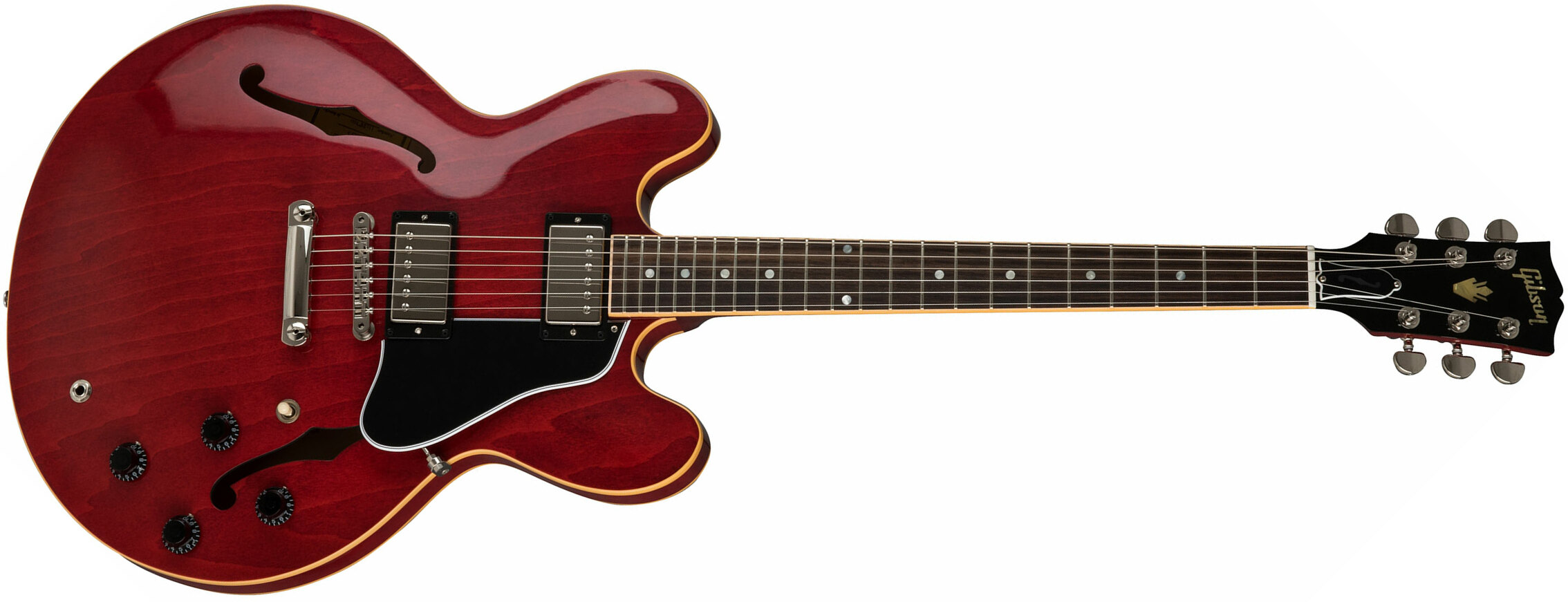 Gibson Es-335 Dot 2019 Hh Ht Rw - Antique Faded Cherry - Semi hollow elektriche gitaar - Main picture