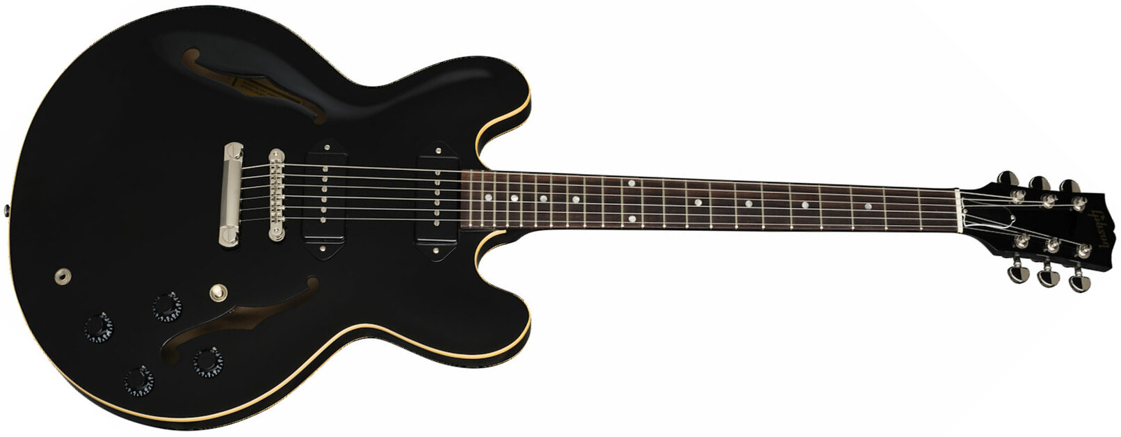 Gibson Es-335 Dot P-90 2019 Ht Rw - Ebony - Semi hollow elektriche gitaar - Main picture