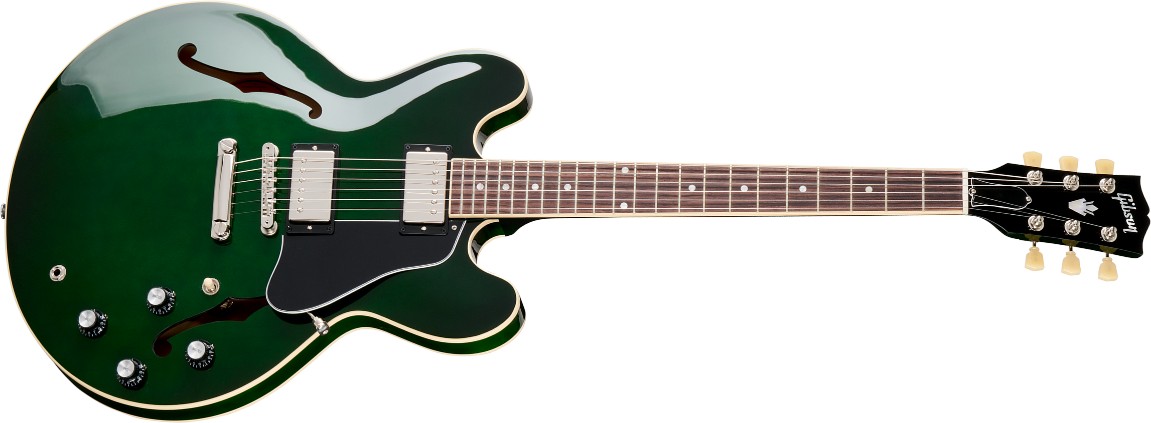 Gibson Es-335 Original Custom Color 2h Ht Rw - Spearmint - Semi hollow elektriche gitaar - Main picture