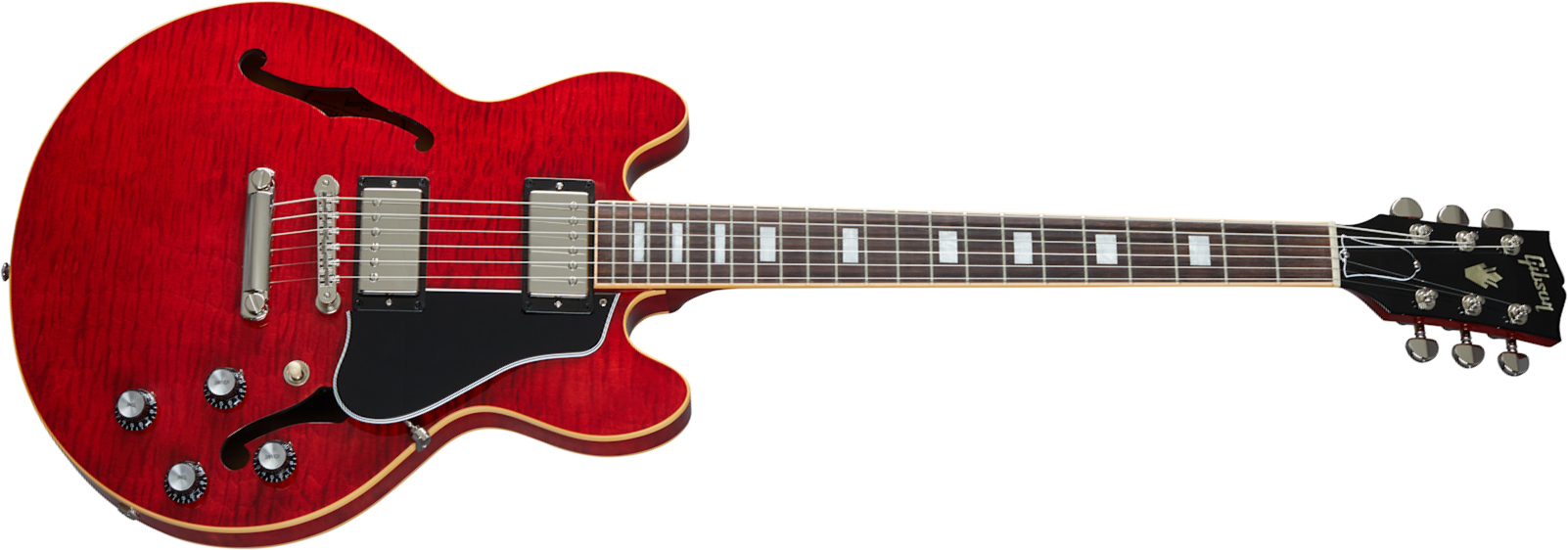 Gibson Es-339 Figured Modern 2020 2h Ht Rw - Sixties Cherry - Semi hollow elektriche gitaar - Main picture