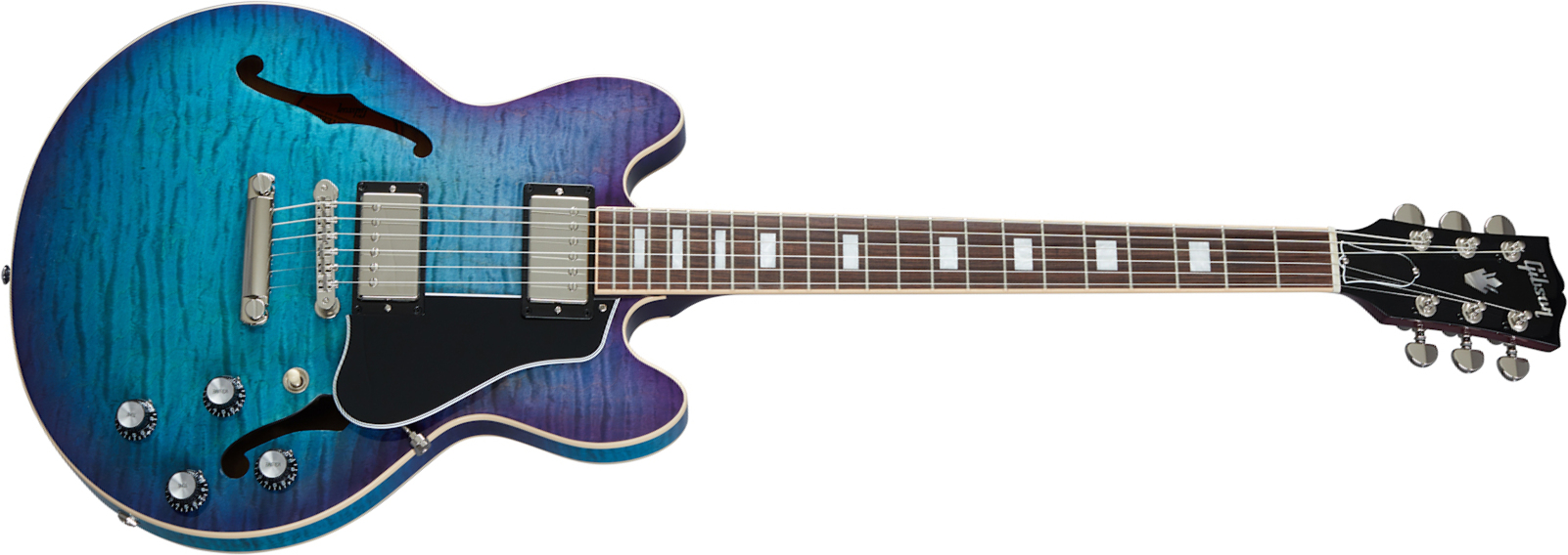 Gibson Es-339 Figured Modern 2020 2h Ht Rw - Blueberry Burst - Semi hollow elektriche gitaar - Main picture