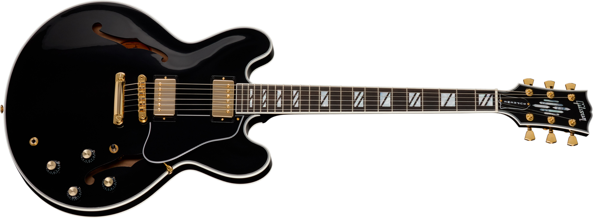 Gibson Es Supreme 2h Ht Eb - Ebony - Semi hollow elektriche gitaar - Main picture