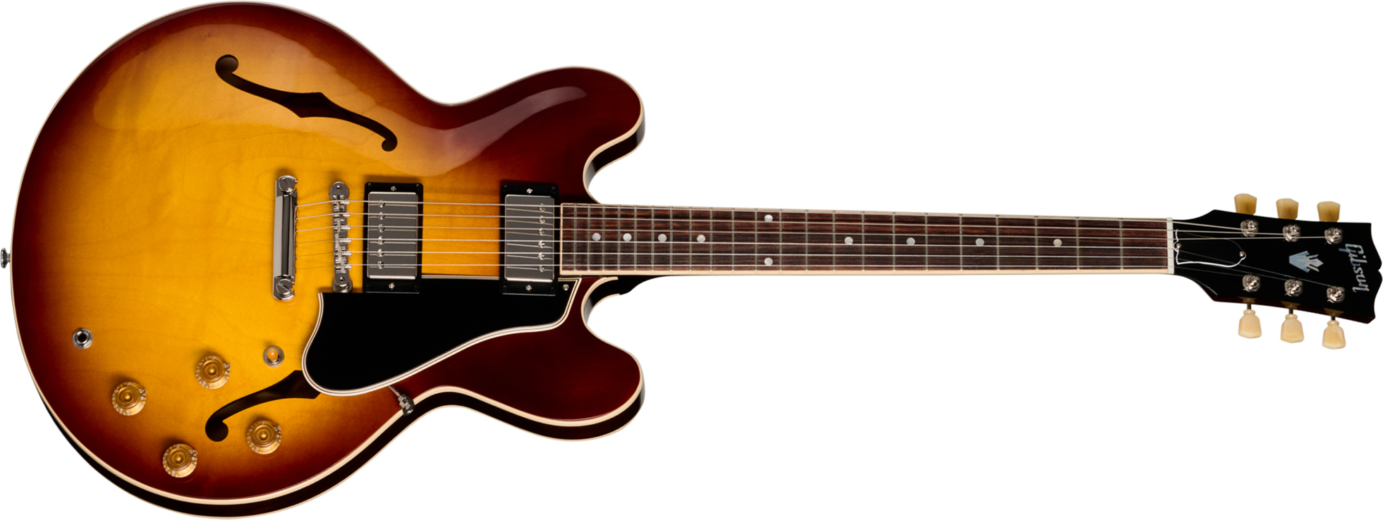 Gibson Es335 50s Usa 2h Ht Rw - Vintage Tobacco Burst - Semi hollow elektriche gitaar - Main picture