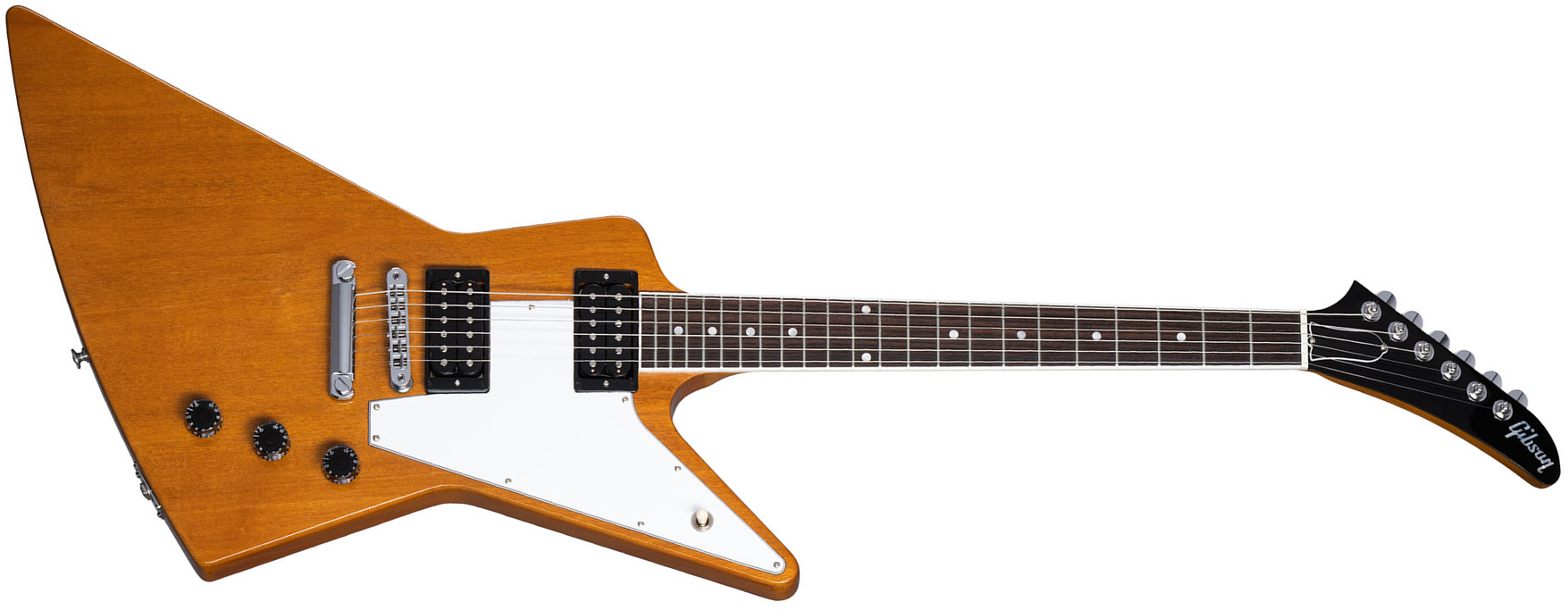 Gibson Explorer 70s Original 2h Ht Rw - Antique Natural - Retro-rock elektrische gitaar - Main picture