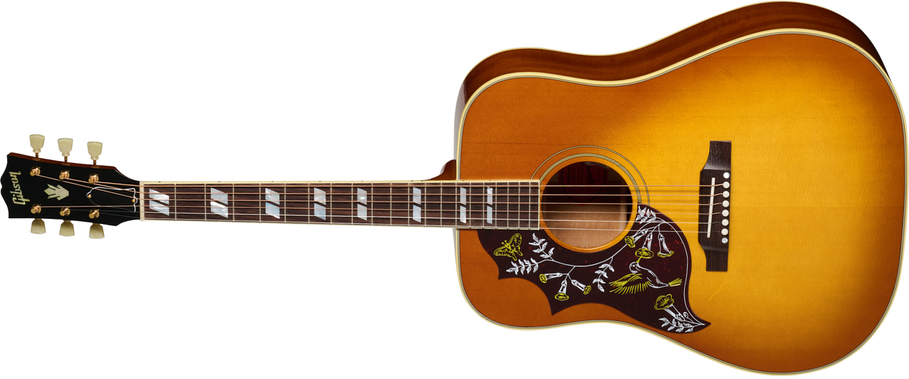 Gibson Hummingbird Original Lh (baggs Hifi Dna) Dreadnought Gaucher Epicea Acajou Rw - Heritage Cherry Sunburst - Linkshandige folkgitaar - Main pictu