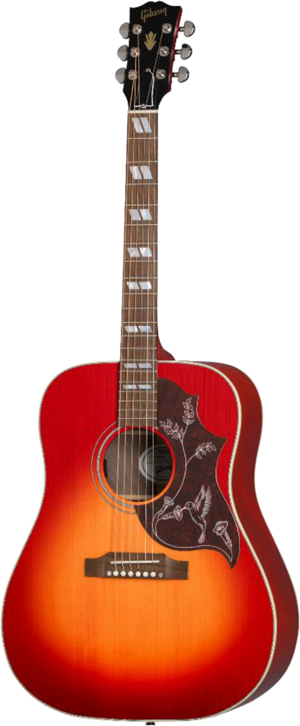 Gibson Hummingbird Special Modern Dreadnought Cbd Epicea Acajou Rw - Satin Vintage Cherry Sunburst - Volksgitaar - Main picture