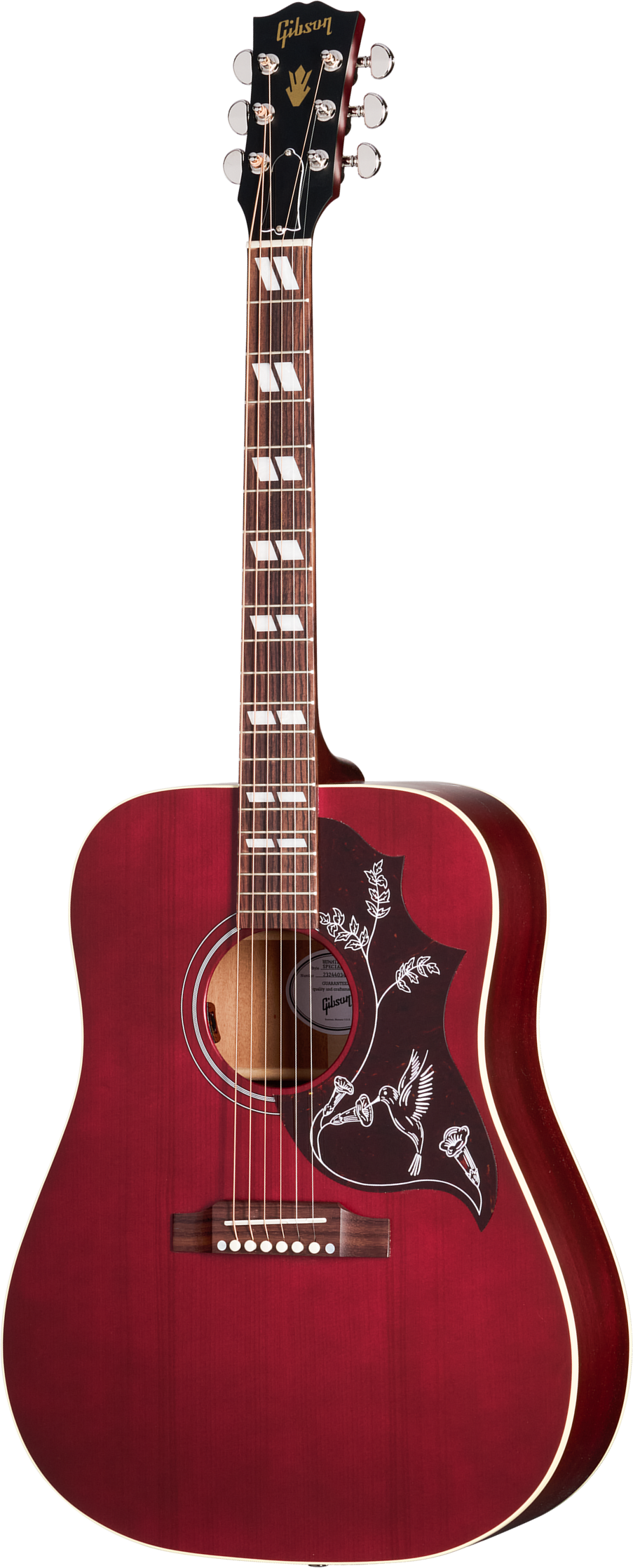 Gibson Hummingbird Special Modern Dreadnought Cbd Epicea Acajou Rw - Satin Wine Red - Volksgitaar - Main picture