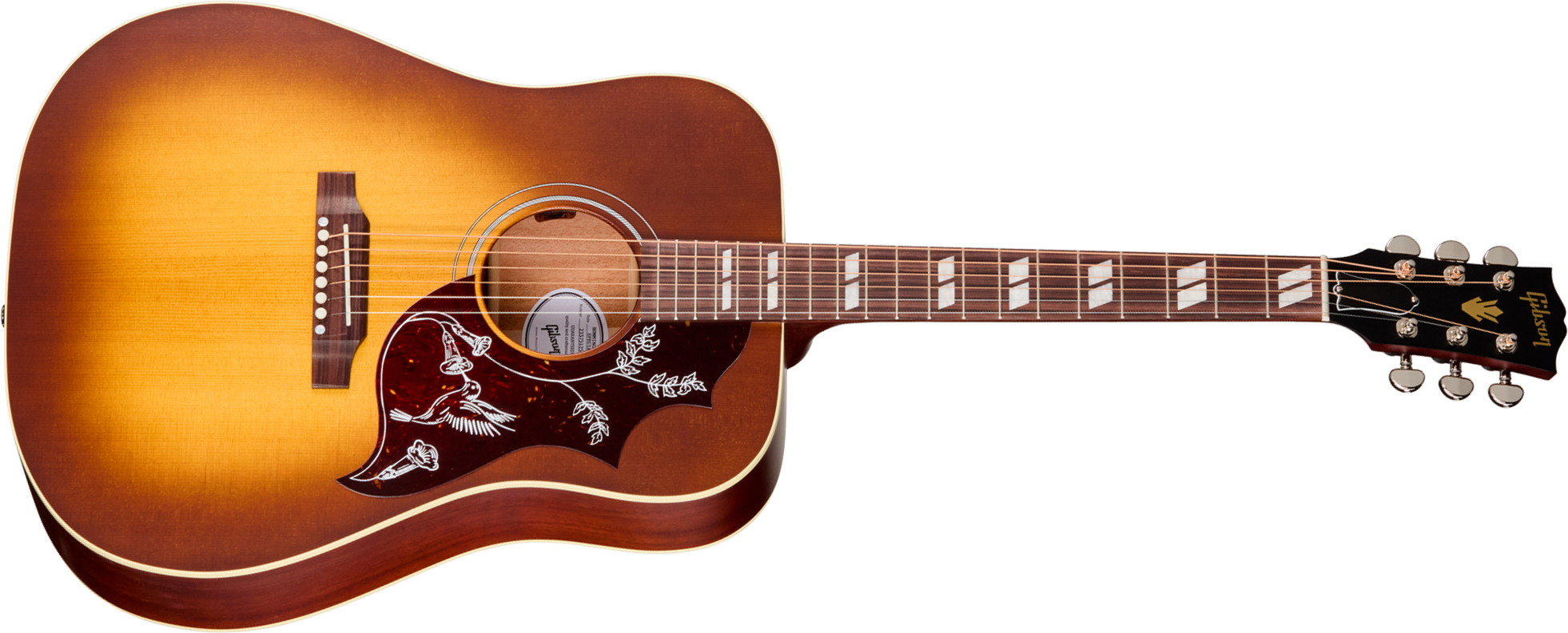 Gibson Hummingbird Special Modern Dreadnought Cbd Epicea Acajou Rw - Satin Honey Burst - Folk gitaar - Main picture