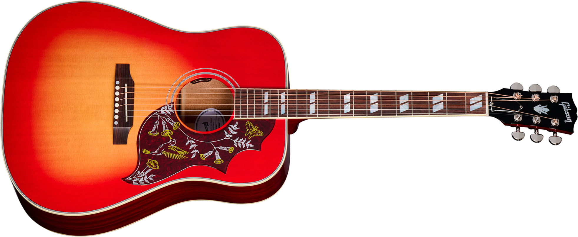 Gibson Hummingbird Standard (baggs Hifi Dna) Dreadnought Epicea Acajou Rw - Vintage Cherry Sunburst - Folk gitaar - Main picture