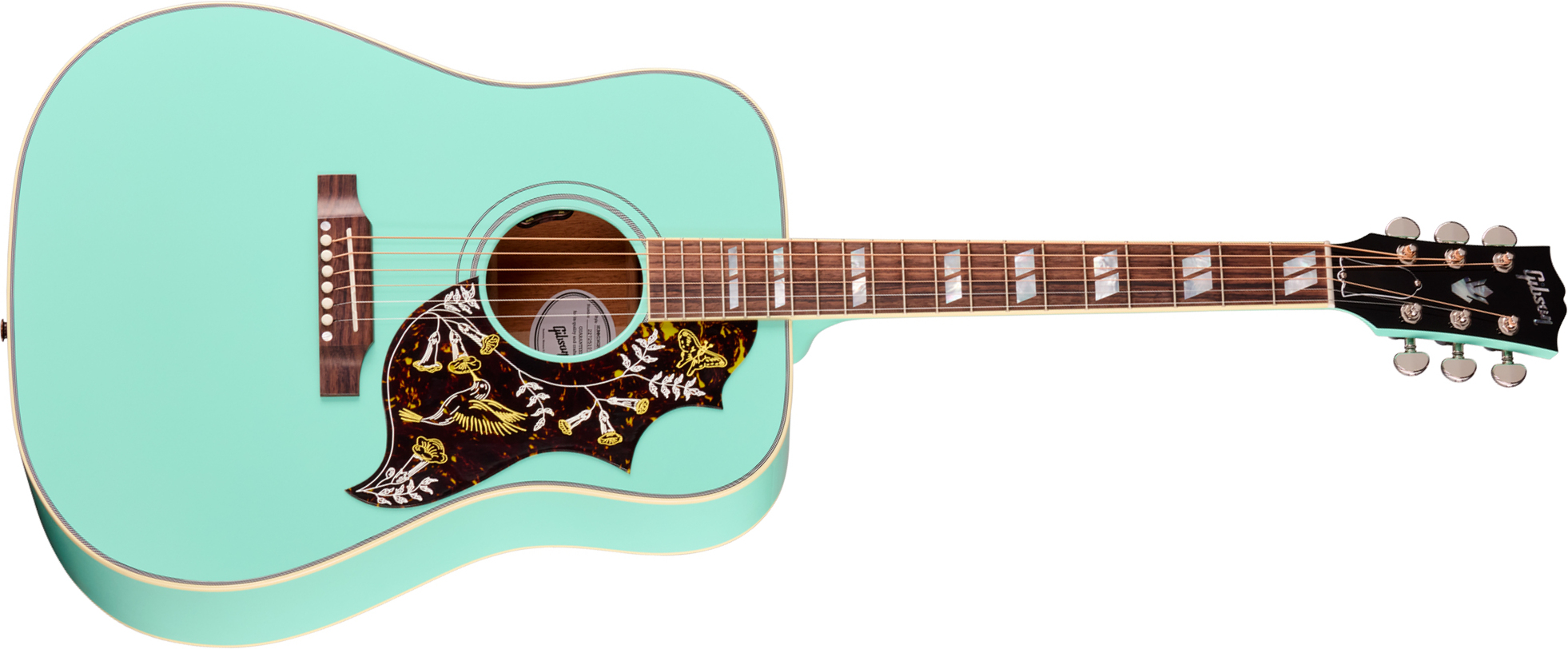 Gibson Hummingbird Standard (baggs Hifi Dna) Dreadnought Epicea Acajou Rw - Southwestern Turquoise - Folk gitaar - Main picture