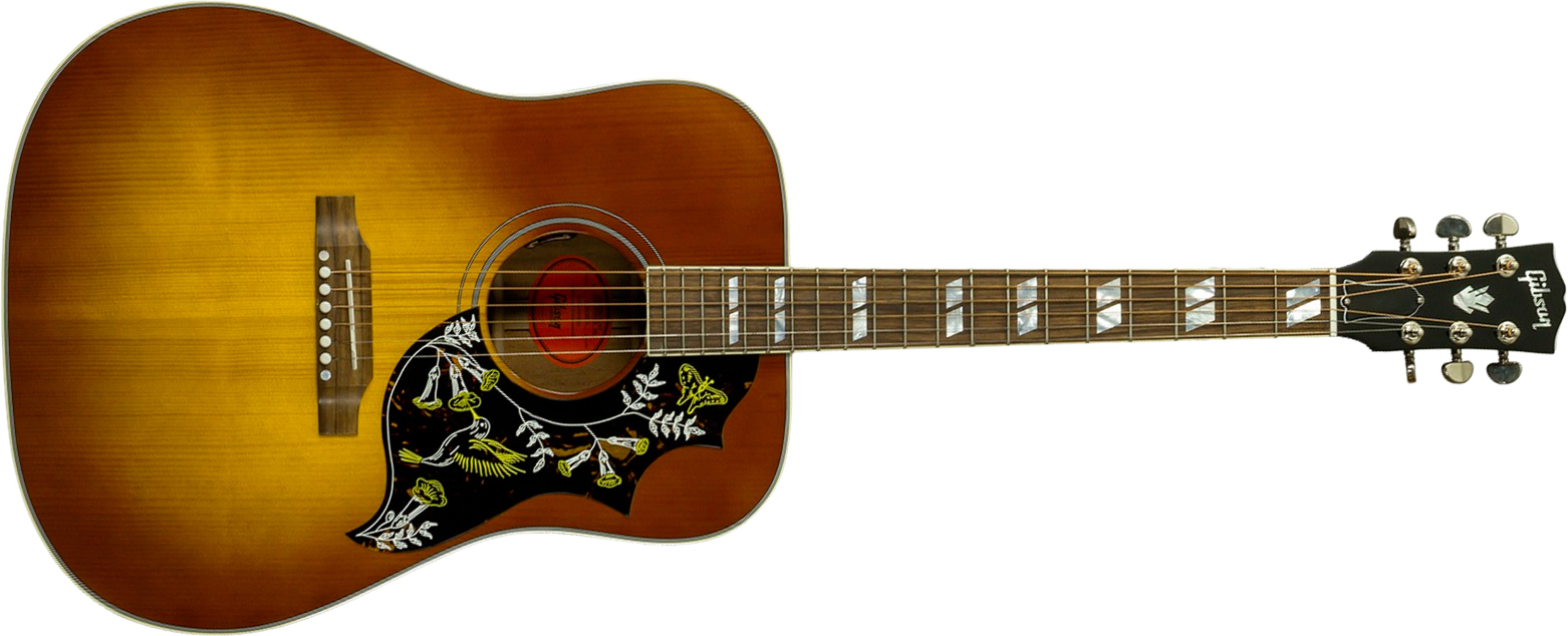 Gibson Hummingbird Standard Modern Dreadnought Epicea Acajou Rw - Honey Burst - Folk gitaar - Main picture