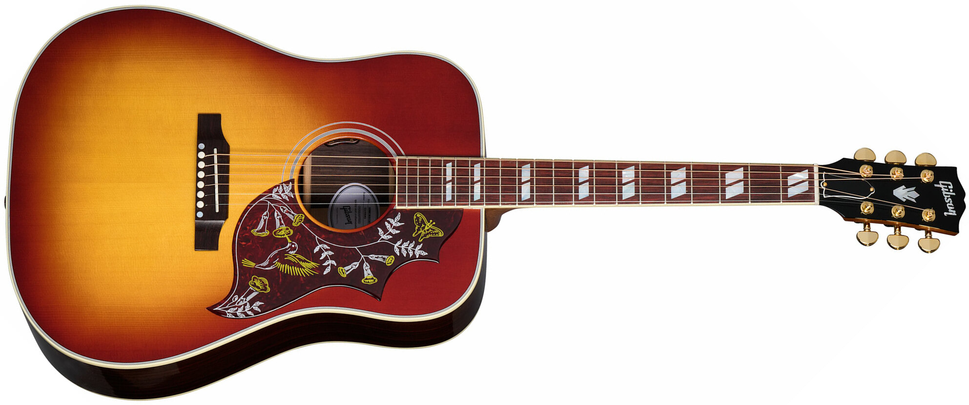 Gibson Hummingbird Standard Rosewood Dreadnought Epicea Acajou Rw - Rosewood Burst - Elektro-akoestische gitaar - Main picture