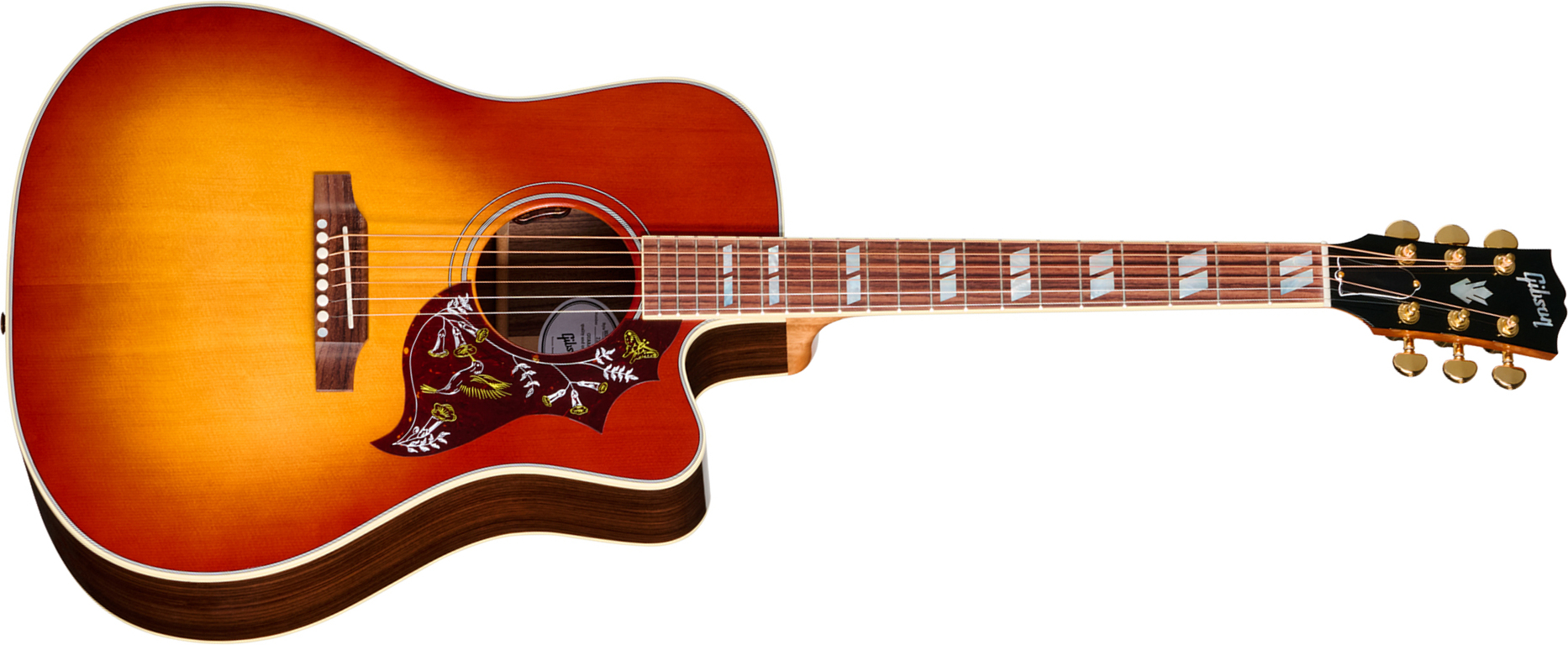 Gibson Hummingbird Standard Rosewood Ec (baggs Hifi Dna) Dreadnought Cw Epicea Palissandre Rw - Rosewood Burst - Folk gitaar - Main picture