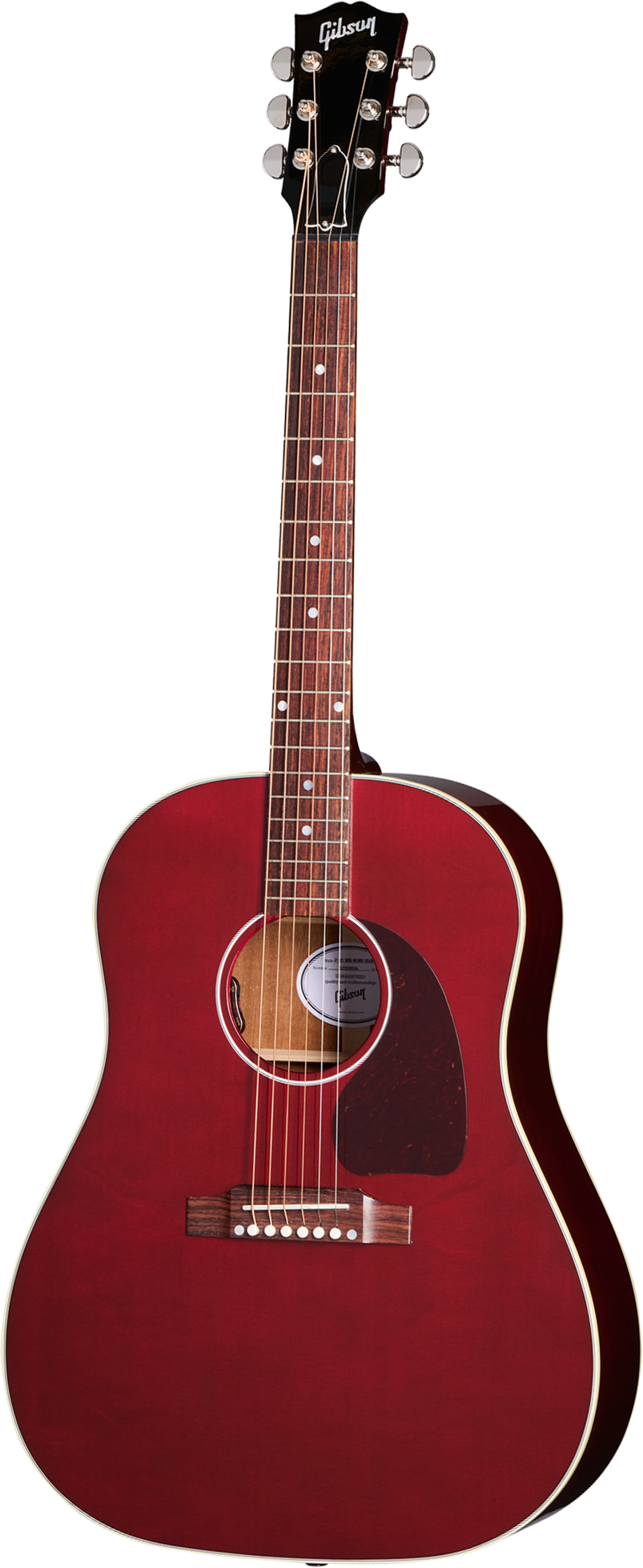 Gibson J-45 Special Dreadnought Epicea Acajou Rw - Satin Wine Red - Volksgitaar - Main picture