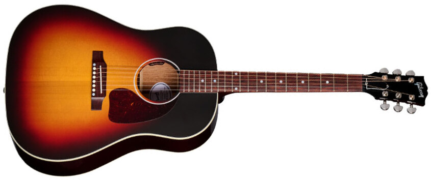 Gibson J-45 Standard Modern Dreadnought Epicea Acajou Rw - Vos Tri Burst - Volksgitaar - Main picture