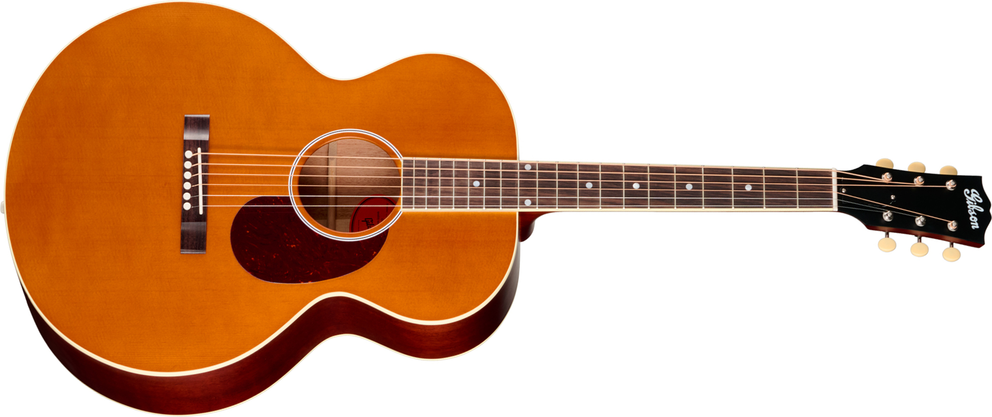 Gibson J185 Century 12-fret Jumbo Shsc Epicea Acajou Rw - Vintage Amber Satin - Folk gitaar - Main picture