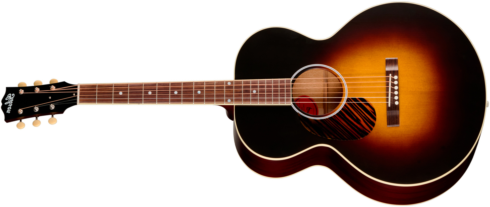 Gibson J185 Century 12-fret Lh Jumbo Shsc Gaucher Epicea Acajou Rw - Vintage Sunburst Satin - Folk gitaar - Main picture