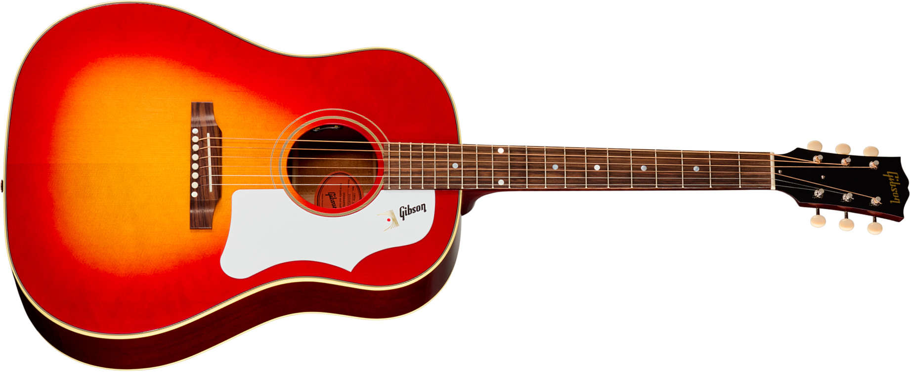 Gibson J45 60s Original (baggs Hifi Dna) Dreadnought Epicea Acajou Rw - Vintage Cherry Sunburst - Folk gitaar - Main picture