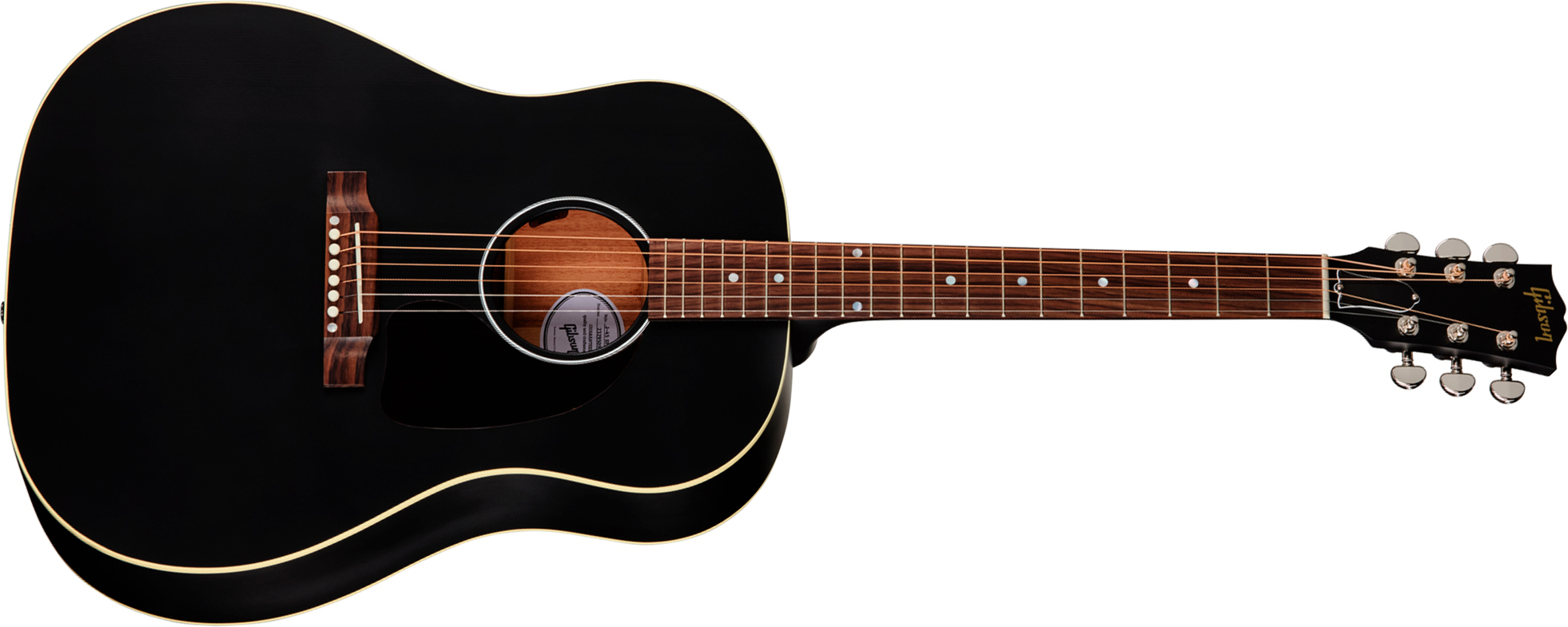 Gibson J45 Special Dreadnought Cbd Epicea Acajou Rw - Satin Ebony - Folk gitaar - Main picture