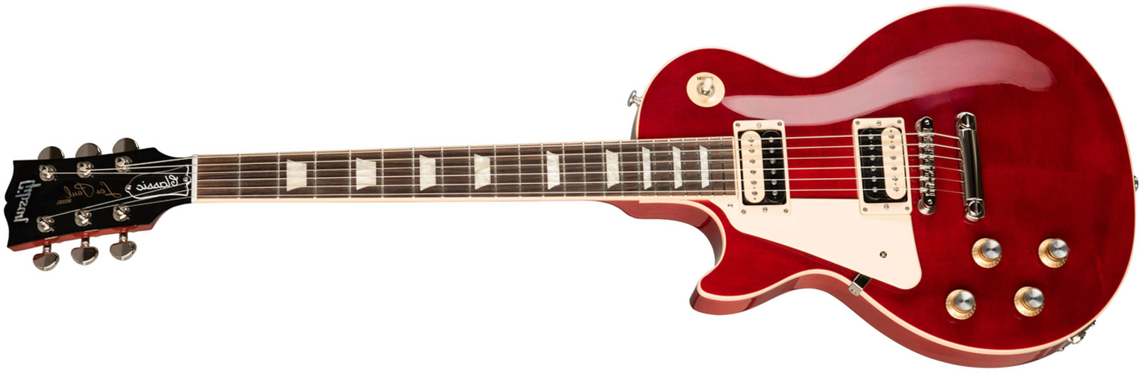 Gibson Les Paul Classic Lh Modern Gaucher 2h Ht Rw - Trans Cherry - Linkshandige elektrische gitaar - Main picture