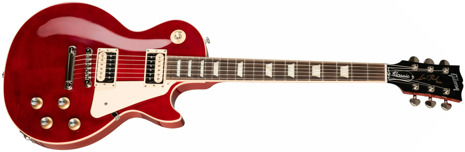 Gibson Les Paul Classic Modern 2h Ht Rw - Trans Cherry - Enkel gesneden elektrische gitaar - Main picture