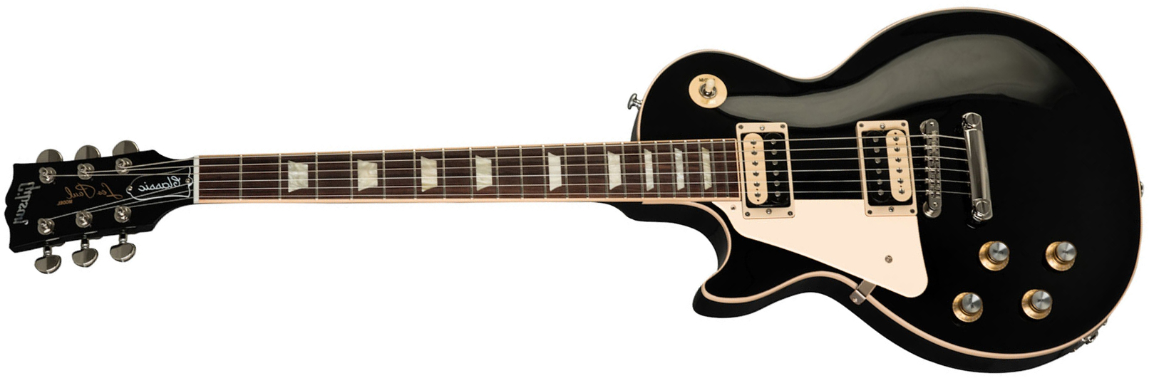 Gibson Les Paul Classic Modern Gaucher 2h Ht Rw - Ebony - Linkshandige elektrische gitaar - Main picture