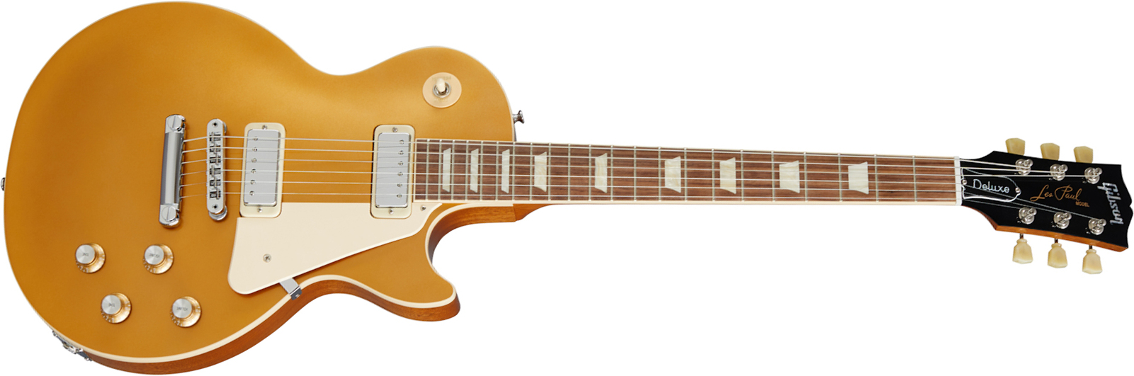 Gibson Les Paul Deluxe 70s Original 2mh Ht Rw - Gold Top - Enkel gesneden elektrische gitaar - Main picture